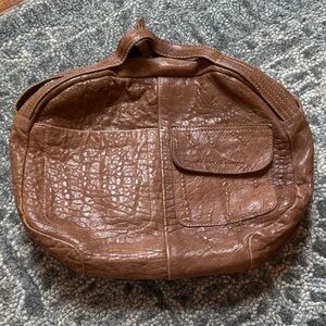Daniella Lehavi Pebbled Cognac Tan Leather Bag Handbag Satchel